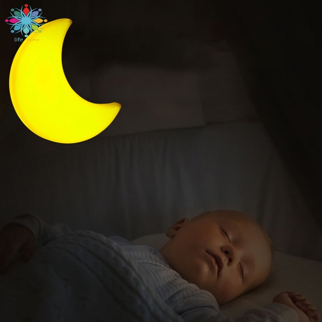 Đèn ngủ mini hình mặt trăng có cảm biến ánh sáng