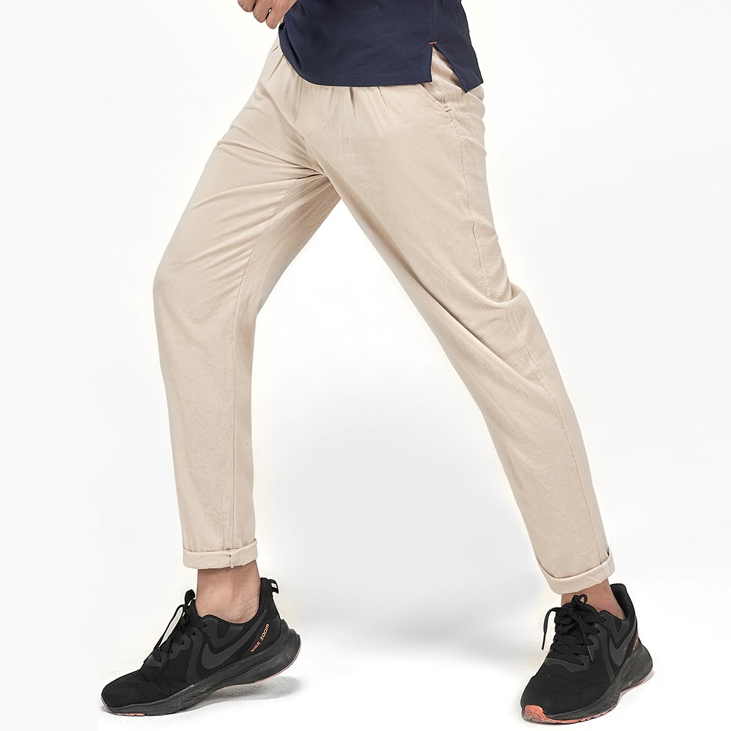 Quần Nam Chất Linen Đũi ROUGH Dáng Baggy, Mềm, Mịn, Thoáng Mát, Thoải mái | BigBuy360 - bigbuy360.vn