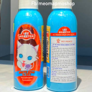 XỊT VỆ SINH RĂNG MIỆNG CHO MÈO LEE WEBSTER HÀN QUỐC