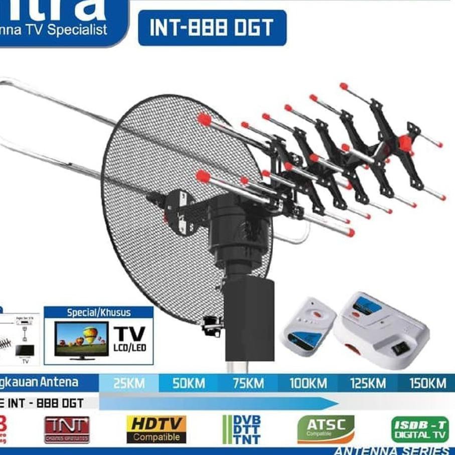 Ăng Ten Kỹ Thuật Số Intra Int-888 Dgt Cho Tv Ống Và Đèn Led