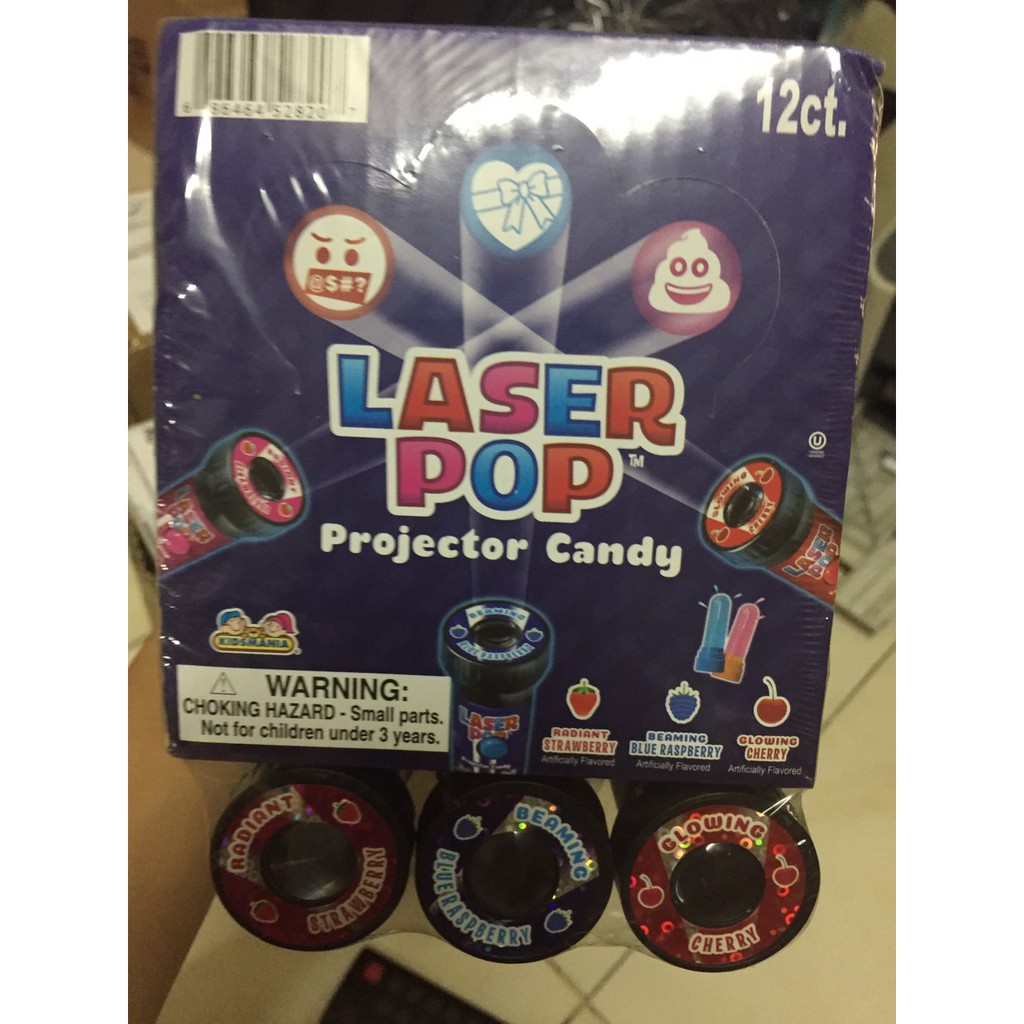 [Sale] Combo 3 Kẹo đèn Pin Mỹ Đèn Chiếu Laser Pop hình chiếu ngộ Nghĩnh ( Xách tay Mỹ )