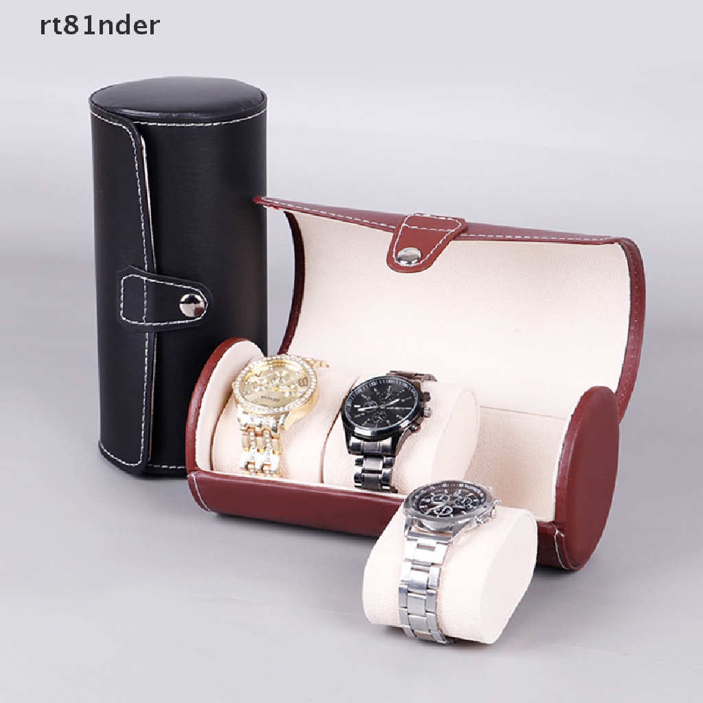 rt Watch Roll Travel Case Chic Portable Vintage Leather Display Watch Storage Box n