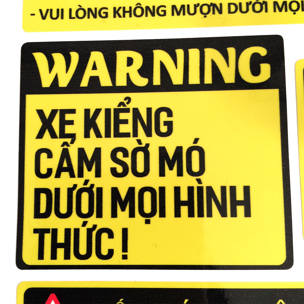 Combo 12 Tem Dán Xe Máy Hài Hước - Team Xe Wave Winner
