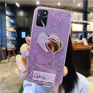 Ốp điện thoại màu trơn họa tiết kim tuyến cho OPPO Reno6 Z 5G Reno 6 Pro Reno5 Pro CPH2237 Z