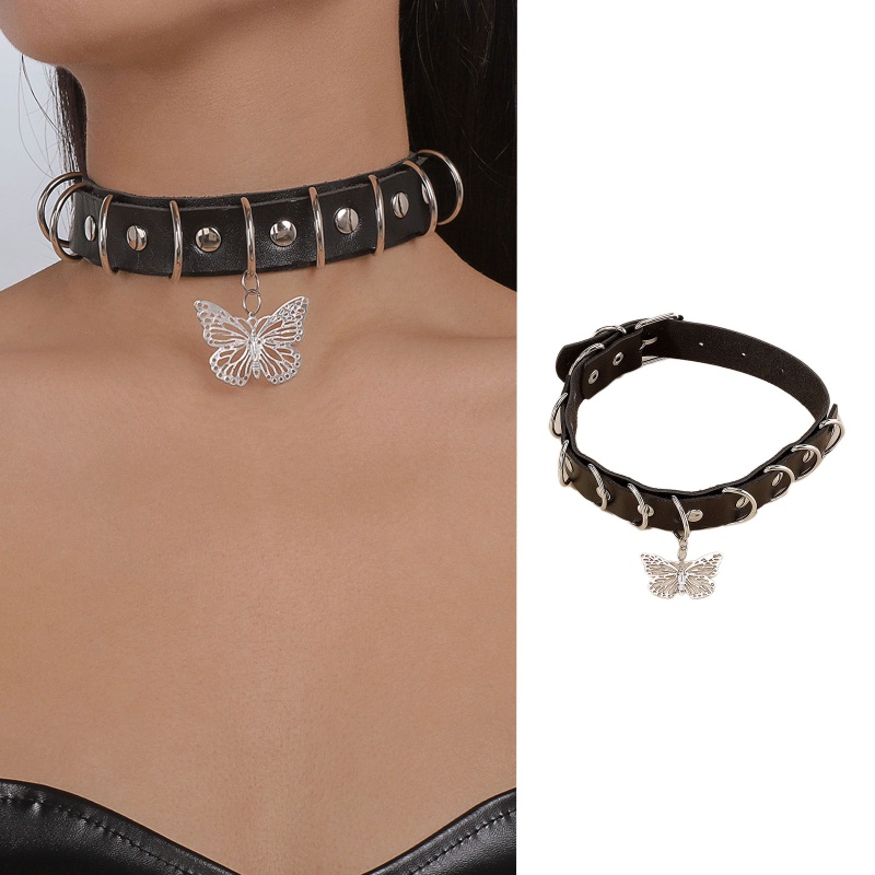 Vòng Choker Màu Đen Phong Cách Punk Gothic Thời Trang