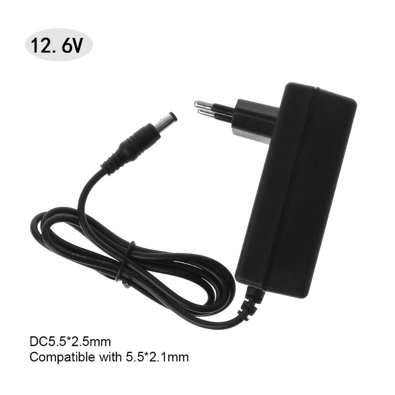 Phích Cắm Chuyển Đổi Nguồn Điện AC100-240V 50 / 60HZ 2A 12.6V EU US