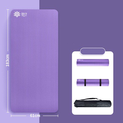 Thảm tập YOGA, GYM Chống trơn trượt AOYI - Tặng kèm dây buộc