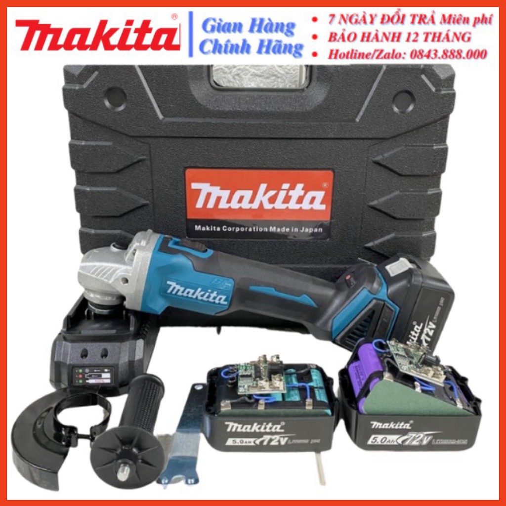 Máy mài góc makita 118V 2 PIN KHỦNG 10 CELL - ĐỘNG CƠ KHÔNG CHỔI THAN