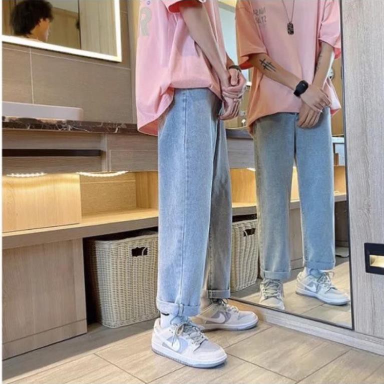 Quần Jean baggy, quan nam nữ ống rộng mã TRR-01 Style hàn quốc