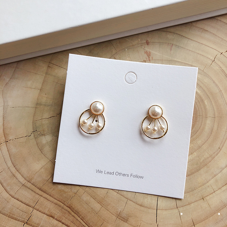 Hoa Tai Dáng Dài Đính Ngọc Trai Nhân Tạo Thời Trang