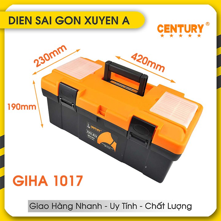 Thùng đồ nghề - Hộp đựng dụng cụ đồ nghề kim khí, dụng cụ gia đình đa năng Century - Điện Sài Gòn Xuyên Á