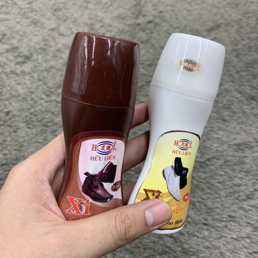 Xi nước đánh giày đóng chai tiện dụng