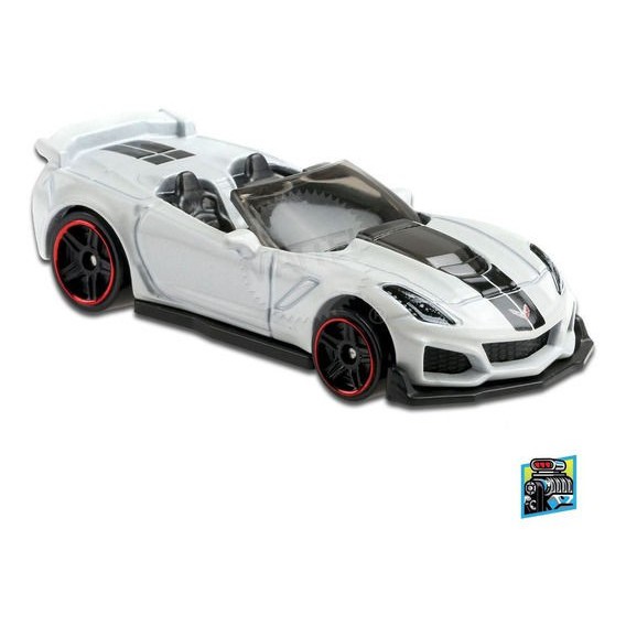 [New] Xe mô hình 1:64 Hot Wheels Basic HW Torque 2021 - 19 Corvette ZR1 Convertible GRY03