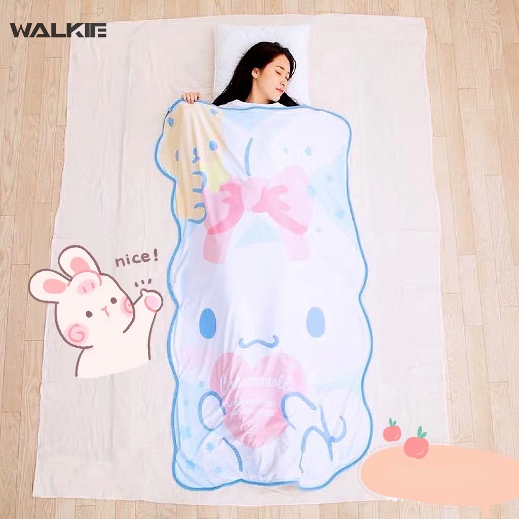 SANRIO Chăn Bông Hình Búp Bê Hoạt Hình Dễ Thương Cho Bé Gái