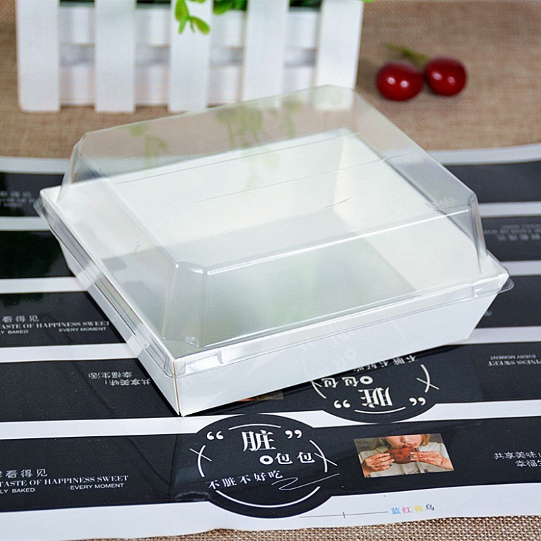 hộp đựng bánh [FREESHIP❤️] 50 hộp giấy đựng sanwich Kraft vuông