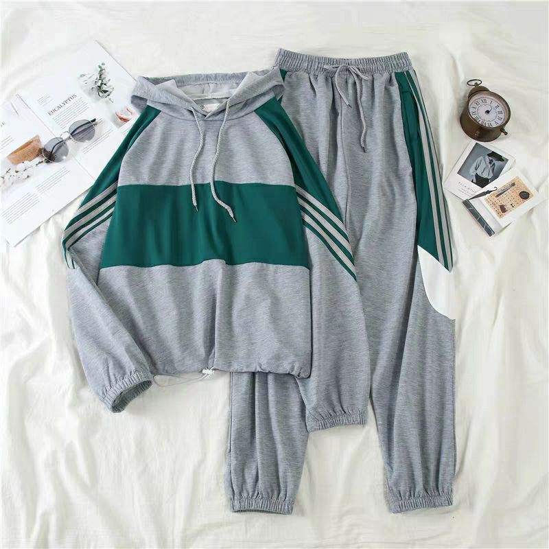 (ẢNH THẬT) SET BỘ ĐỒ THỂ THAO NAM NỮ TẬP GYM, CHẠY BỘ, NHẢY DANCE CÓ MŨ (ÁO HOODIE + QUẦN JOGGER)