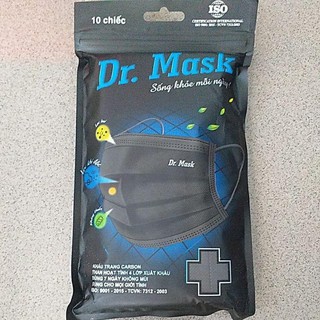 Khẩu trang than hoạt tính Dr Mask 4 lớp