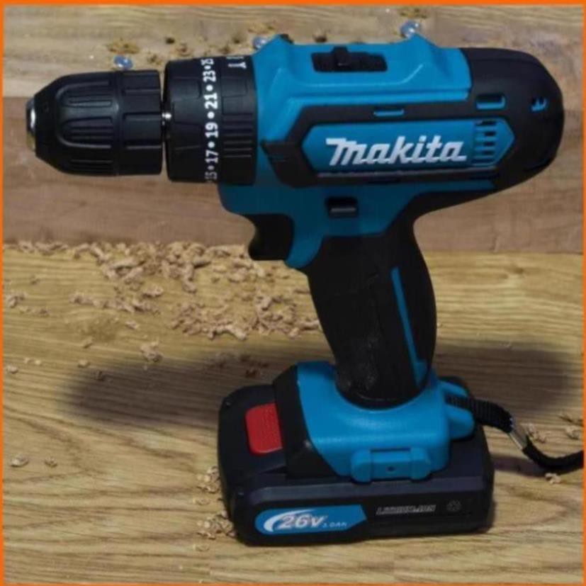 Máy Khoan Pin 36V Makita DCD-771 Chức Năng Có Búa - Tặng Kèm 24 Chi Tiết Gồm Các Mũi Khoan + Mũi Bắt Vít