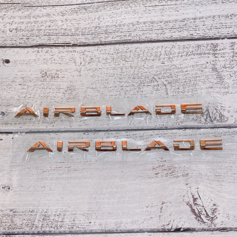 Tem hông nổi AIRBLADE 2020 màu vàng đồng, màu trắng (giá cặp)