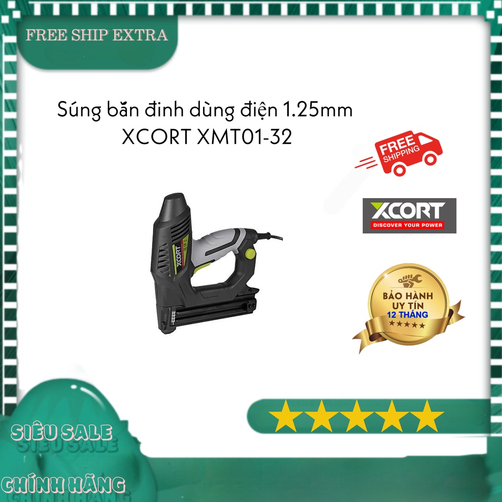 Súng bắn đinh dùng điện 1.25mm XCORT XMT01-32 -