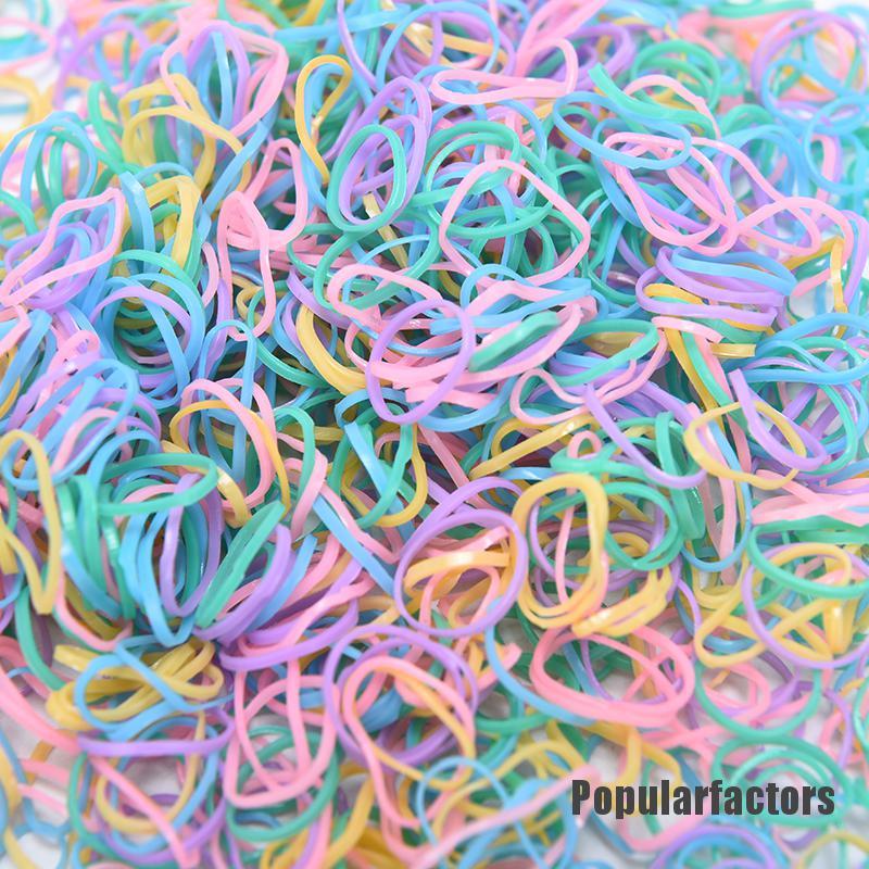 Set 1000 dây cột tóc nhiều màu sắc dễ thương xinh xắn