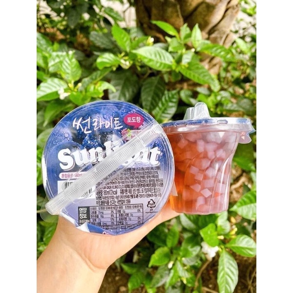 Thạch hút trái cây Sunlight Hàn Quốc 9k/ cốc