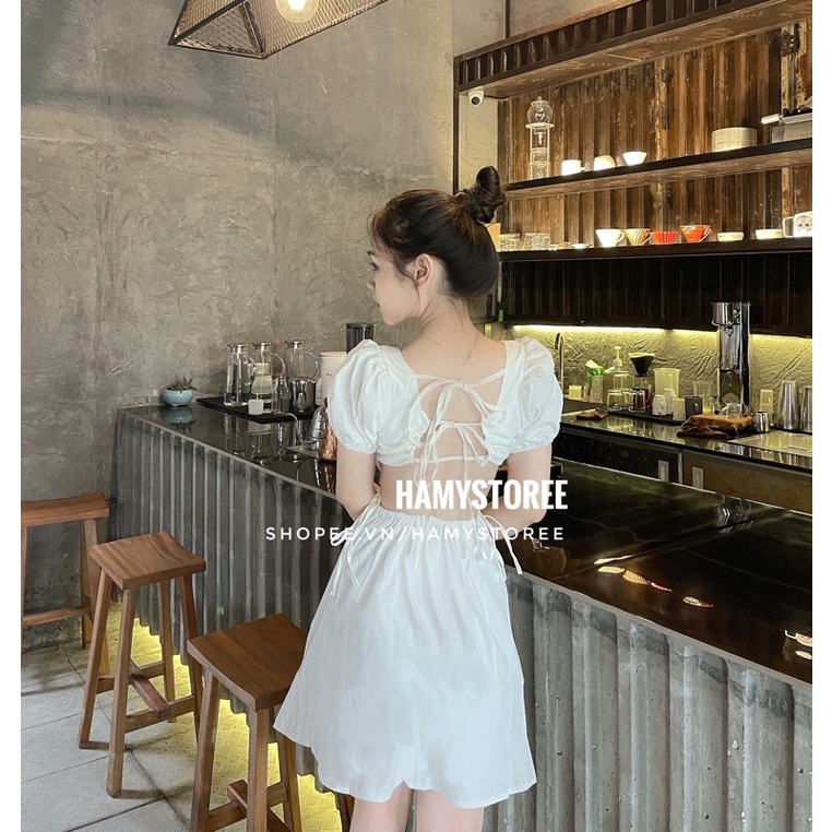 ALLY DRESS ĐẦM TAY BỒNG KHOÉT EO