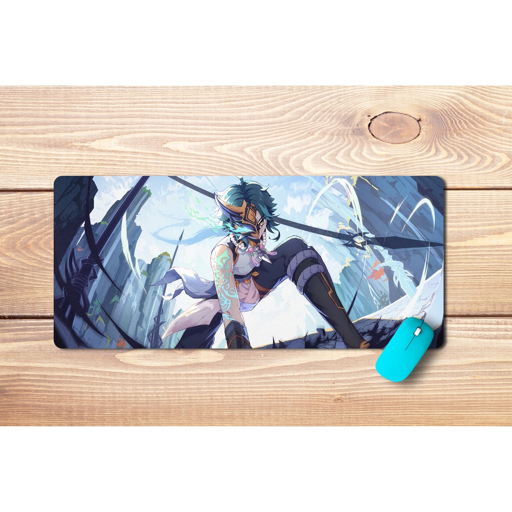 Lót Xiao Genshin Impact cỡ lớn 80x30cm, 90x40cm cực nét