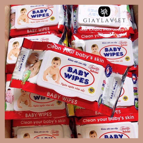 Khăn Giấy Ướt Baby Wipes 80gram Cho Bé