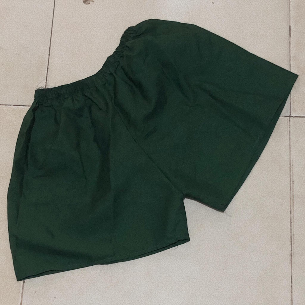 Quần short nam xanh lá , Quần Đùi Nam Xanh Rêu Dáng Trung Niên Giản Dị Rộng Rãi Thoải Mái