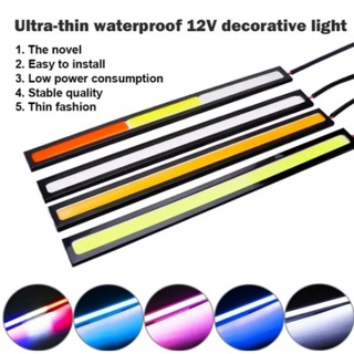 Dải Đèn Led COB 17cm 12v Chống Thấm Nước Siêu Sáng Cho Ô Tô Xe Máy.