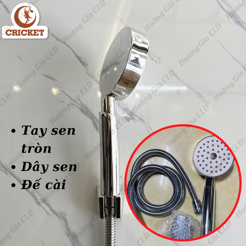 Bộ dây tay sen tắm hình tròn (KA111) - Chất liệu Nhựa ABS nhẹ gọn và tiện lợi