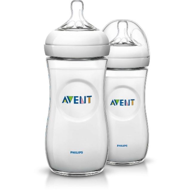 Bình sữa Philips  AVENT Natural 330ml ,mẫu mới Núm số 4: [3-6 tháng ]