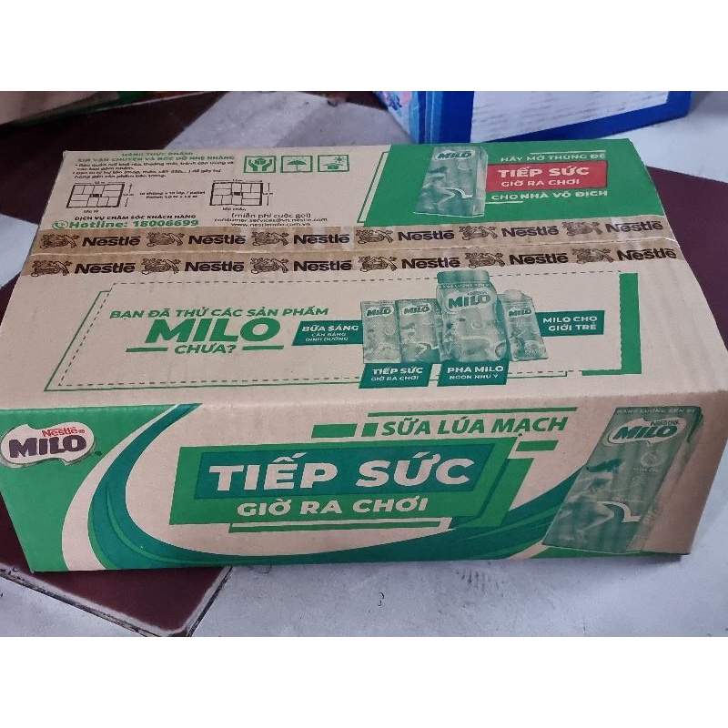 Thùng lốc 4 - 48 hộp thức uống lúa mạch Milo Active Go 180ml