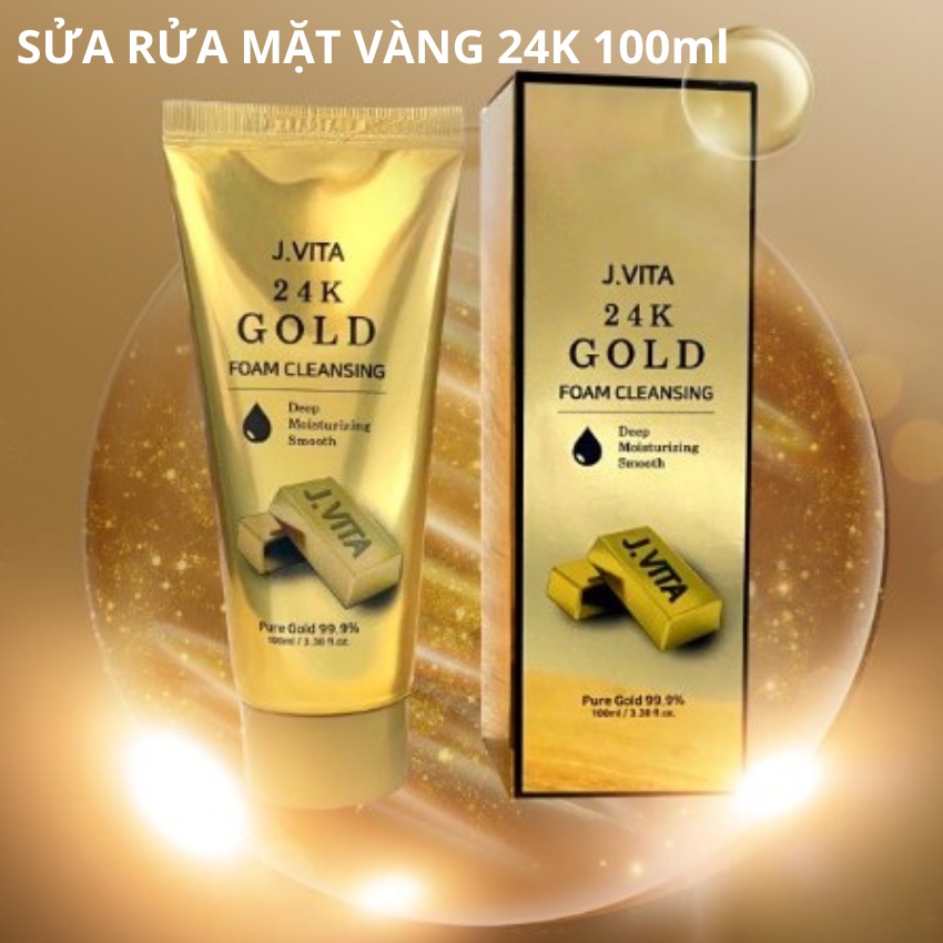 Sửa Rửa Mặt Sạch Sâu Jvita Cleansing Foam 100ml-KOBEYOUNG