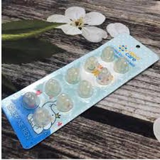 Núm rửa mũi silicon cho bé- Vỉ 10 núm