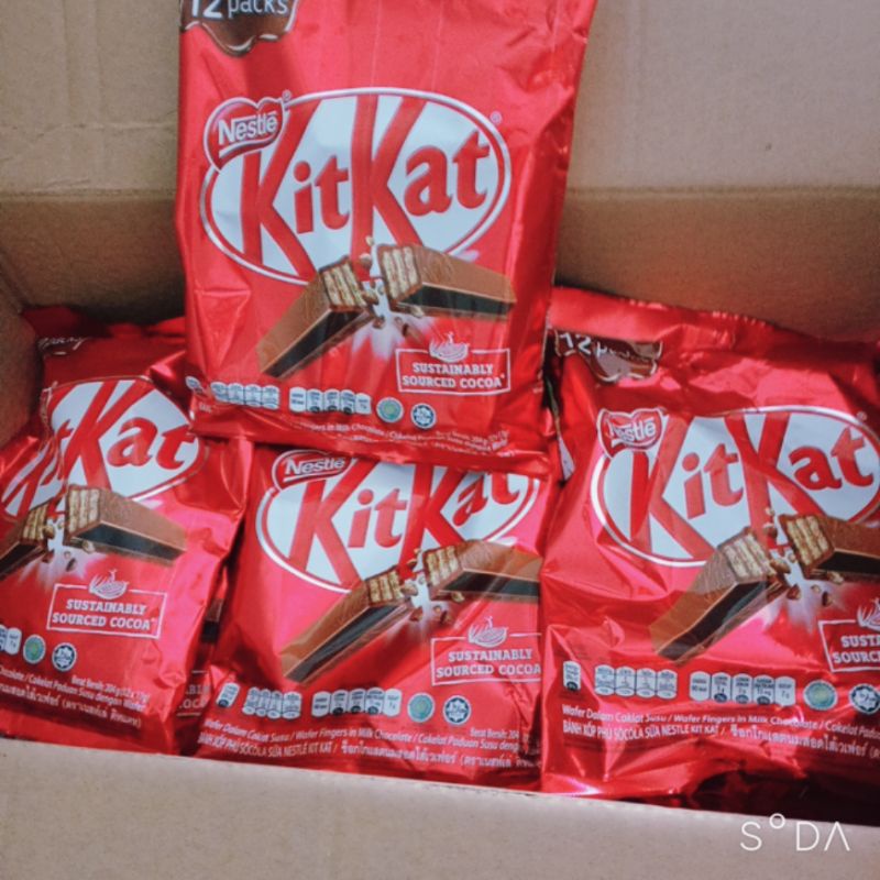 Bánh socola Kitkat Nestle' gói 12 thanh 17g