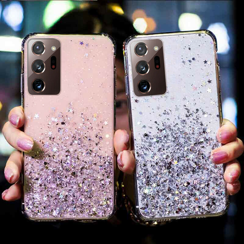 Ốp Điện Thoại Mềm Trong Suốt Lấp Lánh Cho Samsung Galaxy S20 Fe Note 20 Ultra A71