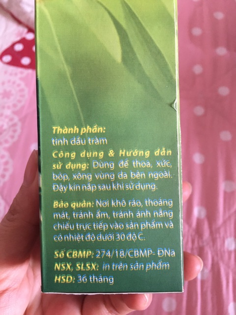 TINH DẦU TRÀM MẸ KEN - NGUYÊN CHẤT 100%