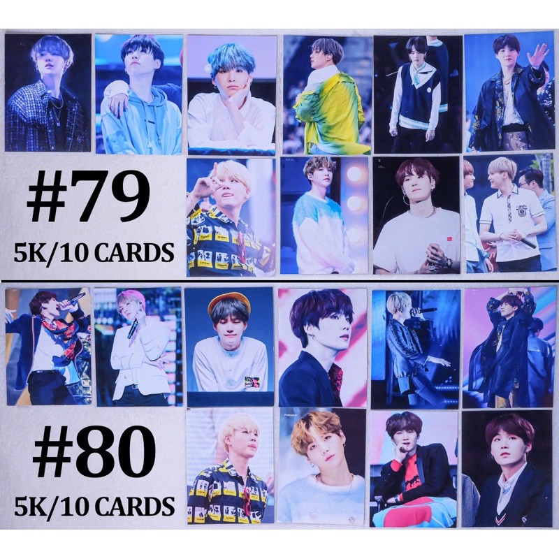 (Có sẵn) Sale set card  SUGA BTS giá rẻ 5