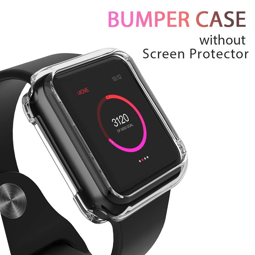 1/2 Vỏ TPU bảo vệ đồng hồ thông minh Apple Watch Series 4 5 40mm 44mm chất lượng