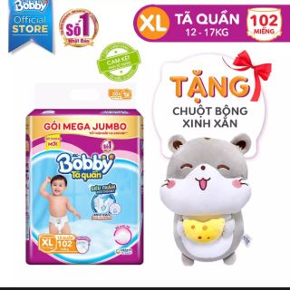 Tã quần bobby mega jumbo m120, l111, xl102, xxl93 mới