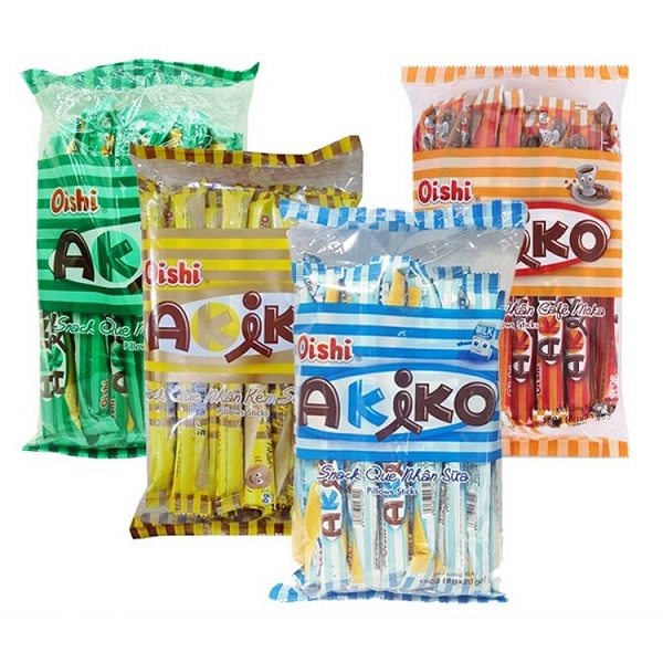 Snack Que Nhân Akiko Oishi gói 160g