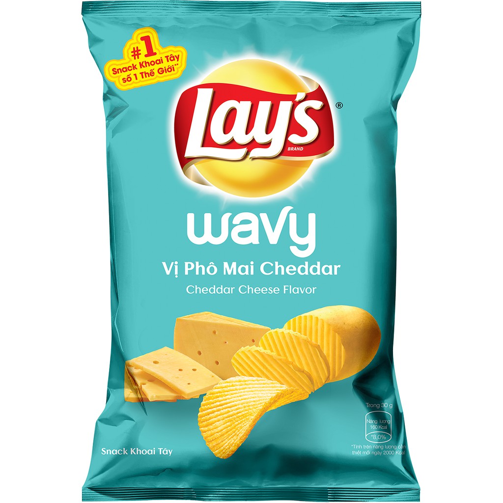Bánh snack khoai tây Lay's gói 90g đủ vị