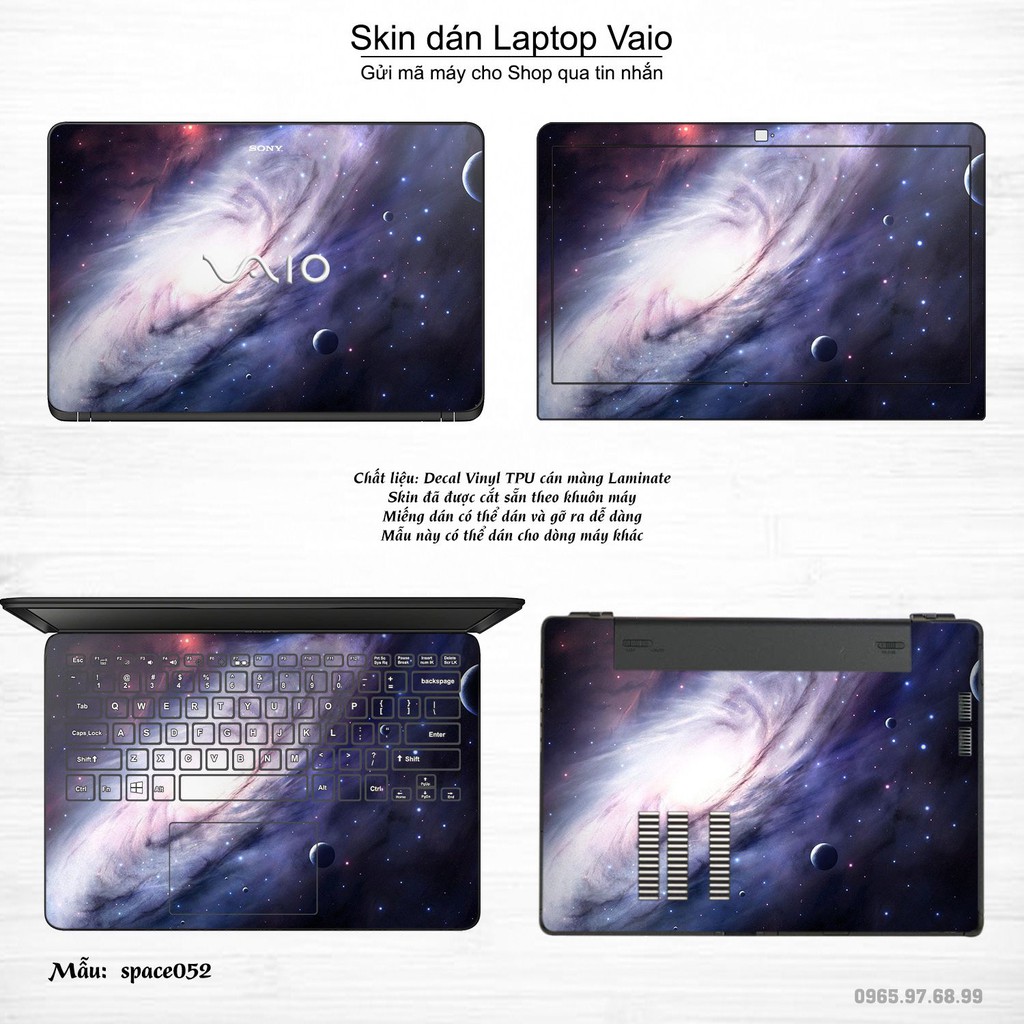 Skin dán Laptop Sony Vaio in hình không gian _nhiều mẫu 9 (inbox mã máy cho Shop)