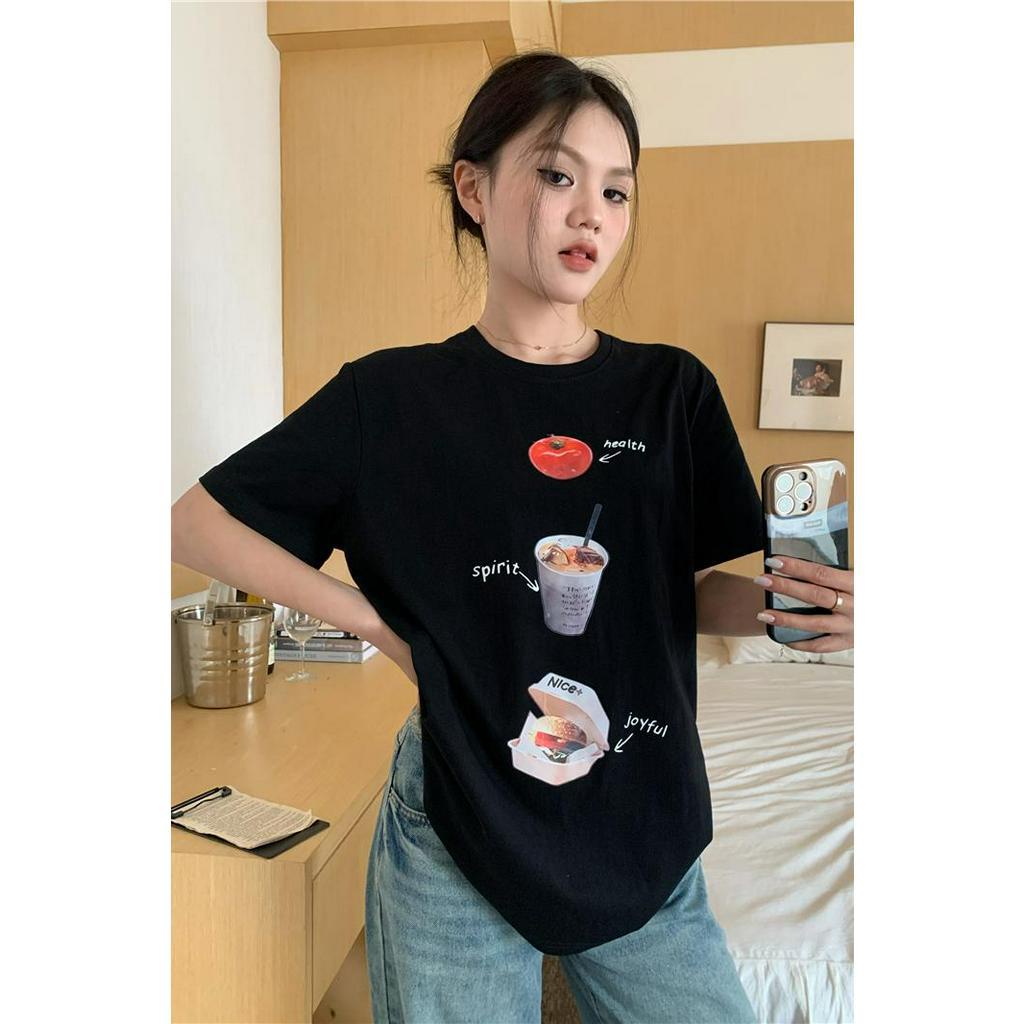 Áo Thun T-shirt Tay Ngắn Cổ Thuyền In Hình LALISAS Dành Cho Nữ