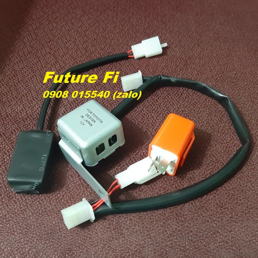 xi nhan Ting Tong & Hazard xe Future Fi 125 & cục chớp điện tử