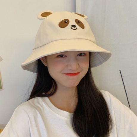 Nón Tai Bèo Chống Nắng Họa Tiết Tai Gấu Dễ Thương Cho Nữ
