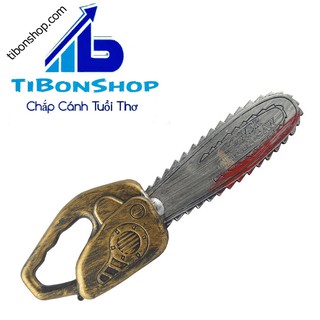 đạo cụ hóa trang haloween- cưa máy đẩm máu