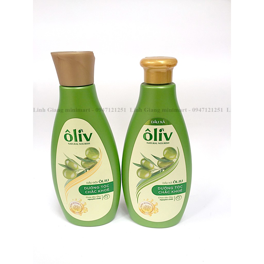 Dầu gội Dầu xả Oliv Dầu gội dưỡng tóc bồng bềnh và dưỡng tóc chắc khỏe chứa dầu oliu và bơ đậu mỡ 250ml